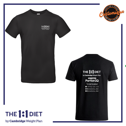 The 1:1 Diet Portion IQ - Unisex Logo T-Shirt