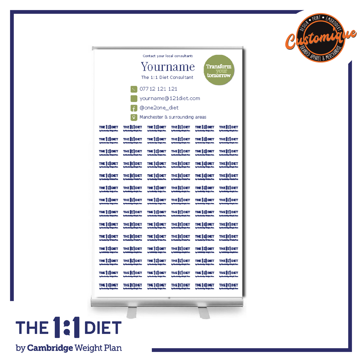 The 1:1 Diet - Roller Banner
