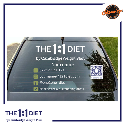 The 1:1 Diet - Car Windscreen Decals