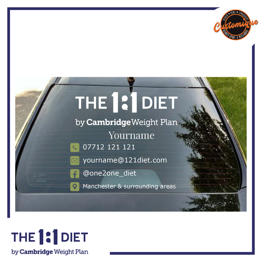 The 1:1 Diet - Car Windscreen Decals