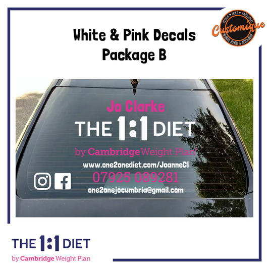 The 1:1 Diet - Car Windscreen Decals