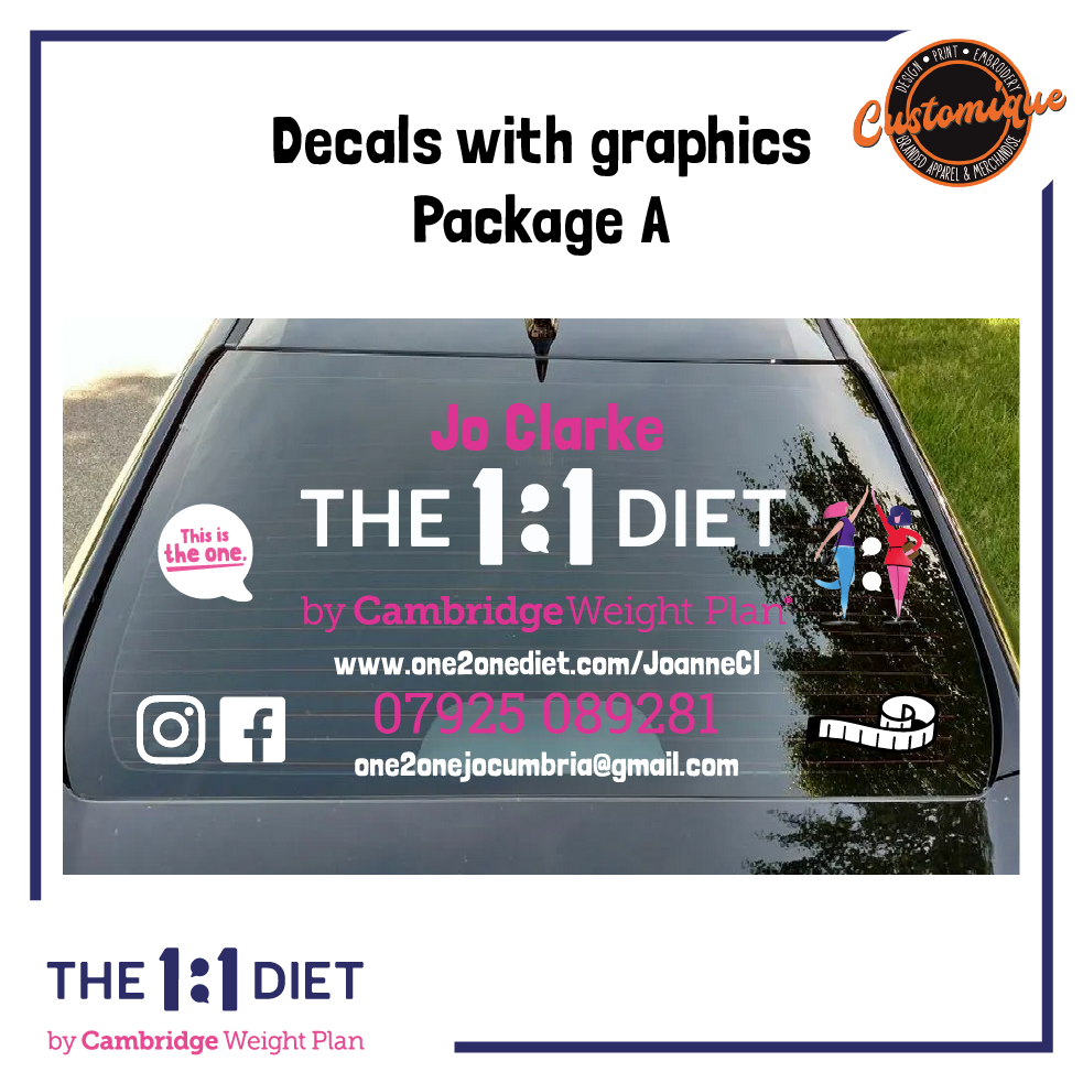 The 1:1 Diet - Car Windscreen Decals