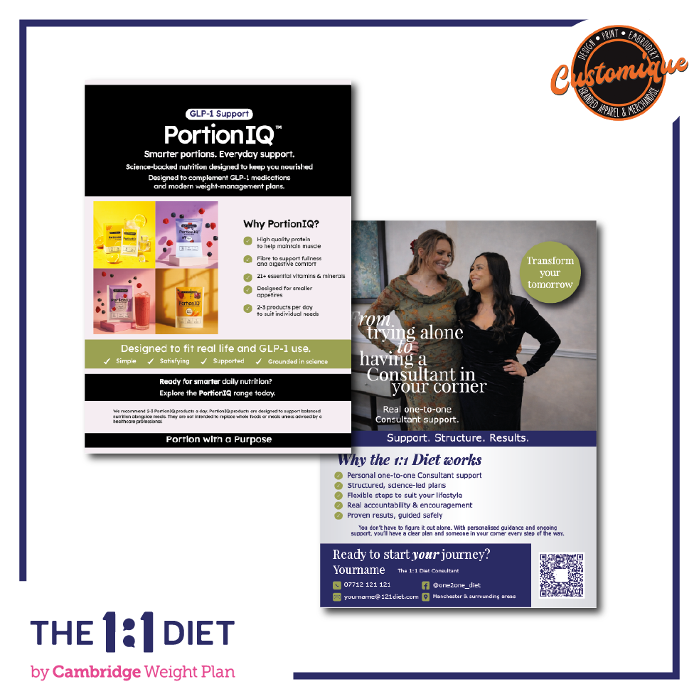 The 1:1 Diet - PortionIQ Flyer