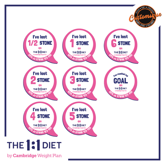 The 1:1 Diet - Foamex Weight Loss Speech Bubbles