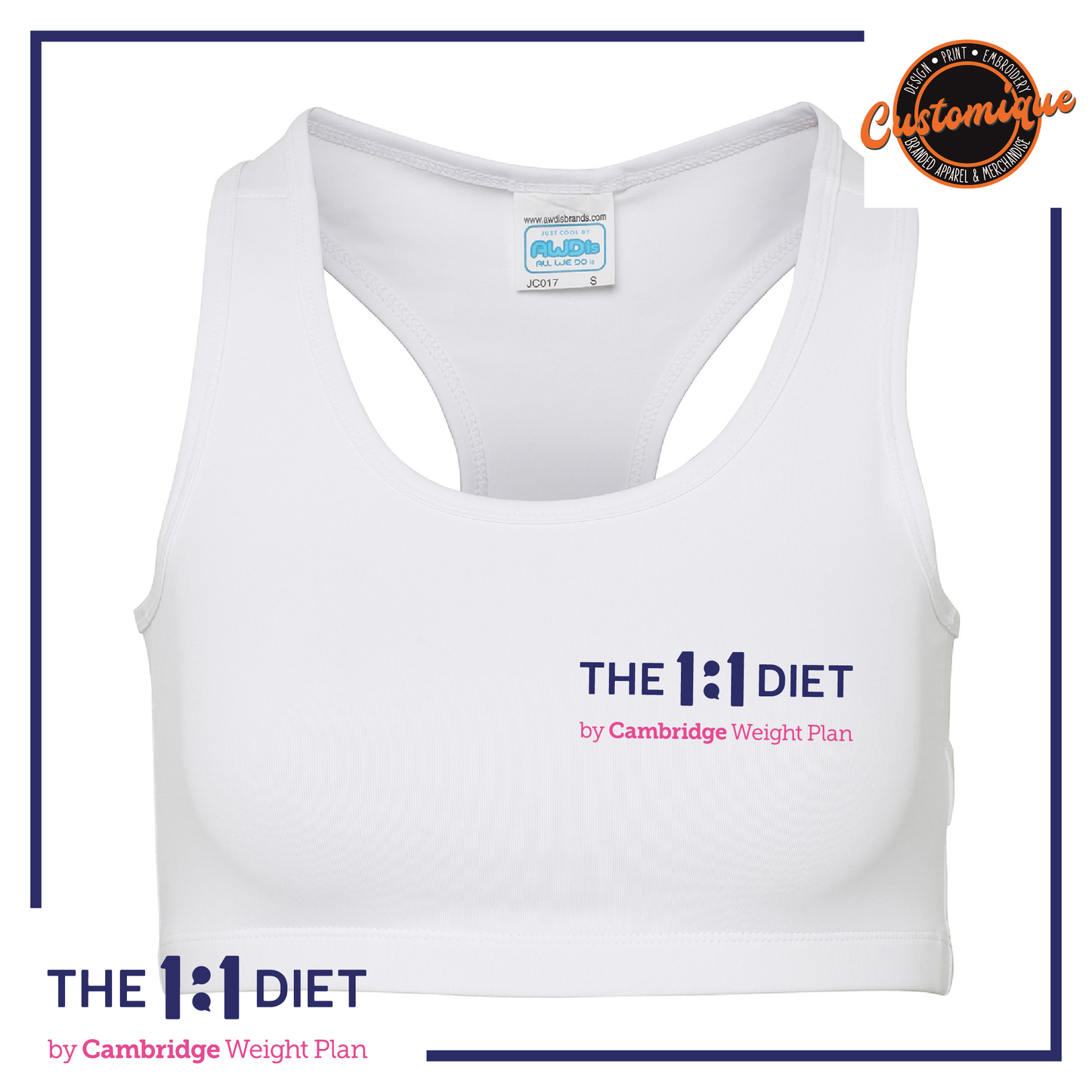 The 1:1 Diet - Ladies Cool Crop Top