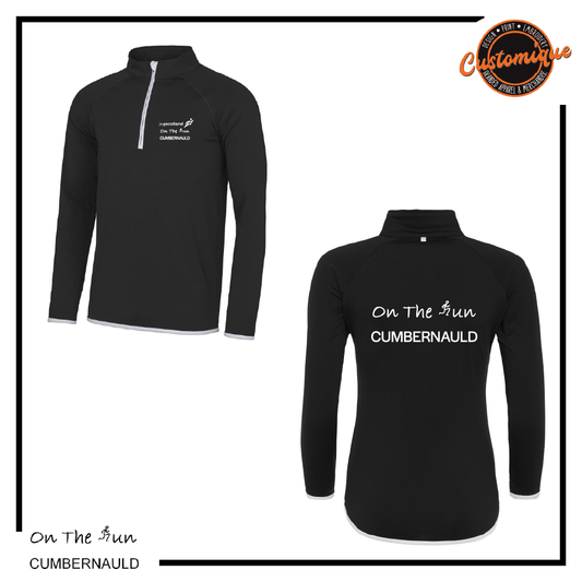 On The Run - Mens Cool ½ Zip Sweatshirt