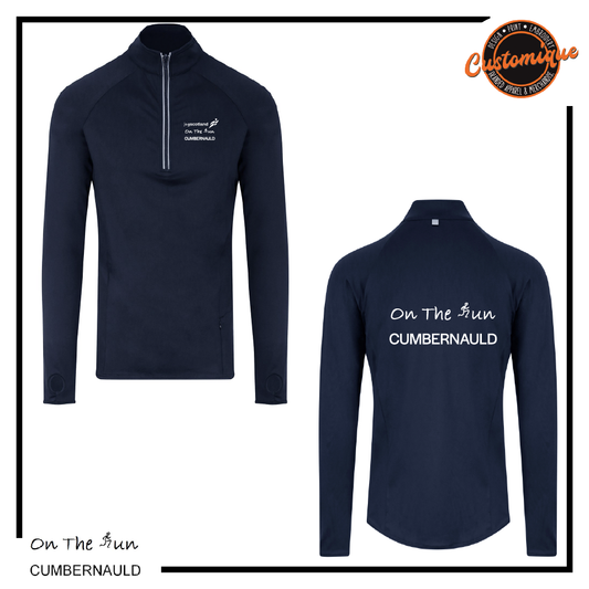 On The Run - Mens Cool Flex long Half-Zip Top