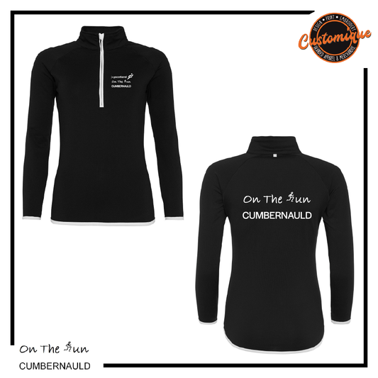 On The Run - Ladies Cool ½ Zip Sweatshirt