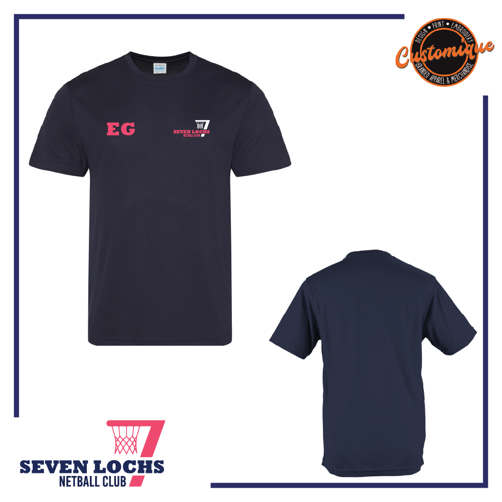 Seven Lochs Netball - Unisex Cool Tee