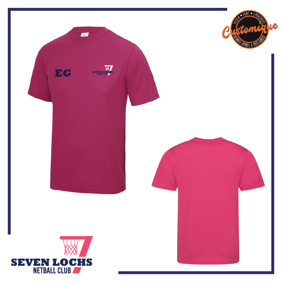 Seven Lochs Netball - Unisex Cool Tee