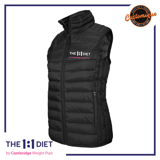 The 1:1 Diet - Ladies Lightweight Padded Bodywarmer