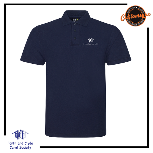 Forth & Clyde Canal Society - UNISEX Poloshirt