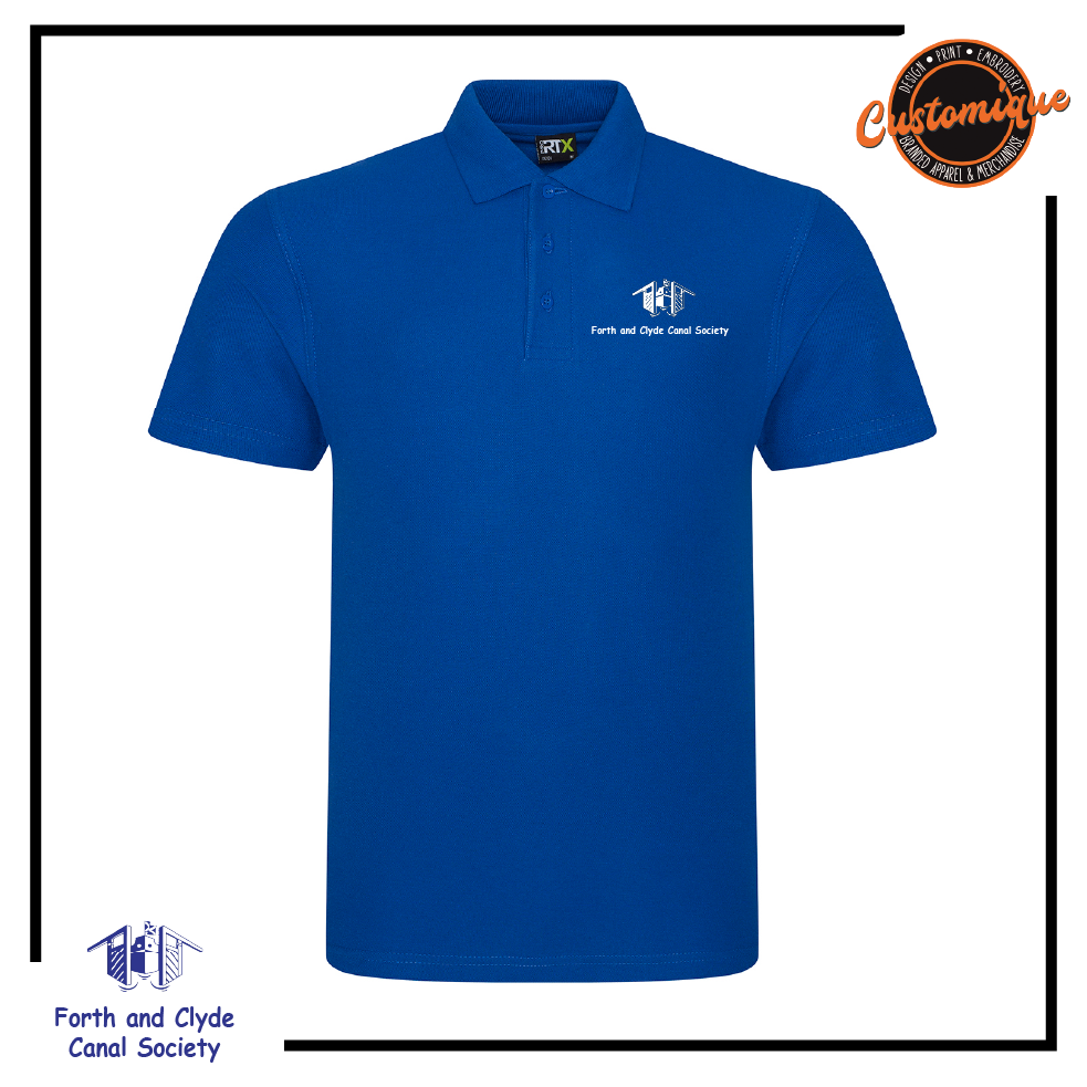 Forth & Clyde Canal Society - UNISEX Poloshirt
