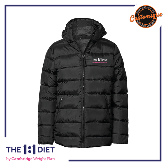 The 1:1 Diet - Ladies Hooded Padded Jacket