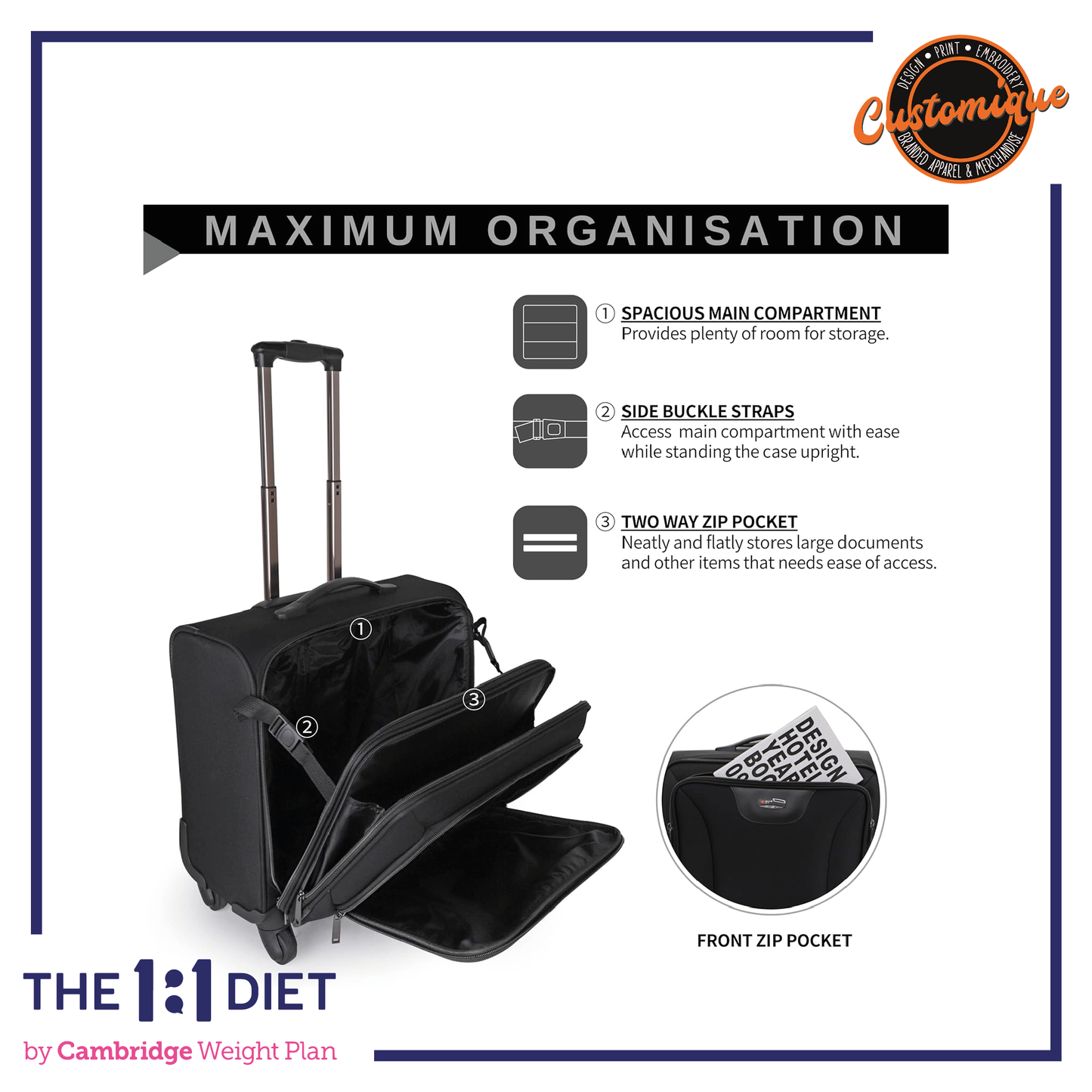The 1:1 Diet - Wheeled Mobile Consultant Trolley Case
