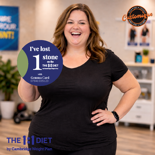 The 1:1 Diet - Foamex Weight Loss Photo Prop Circles