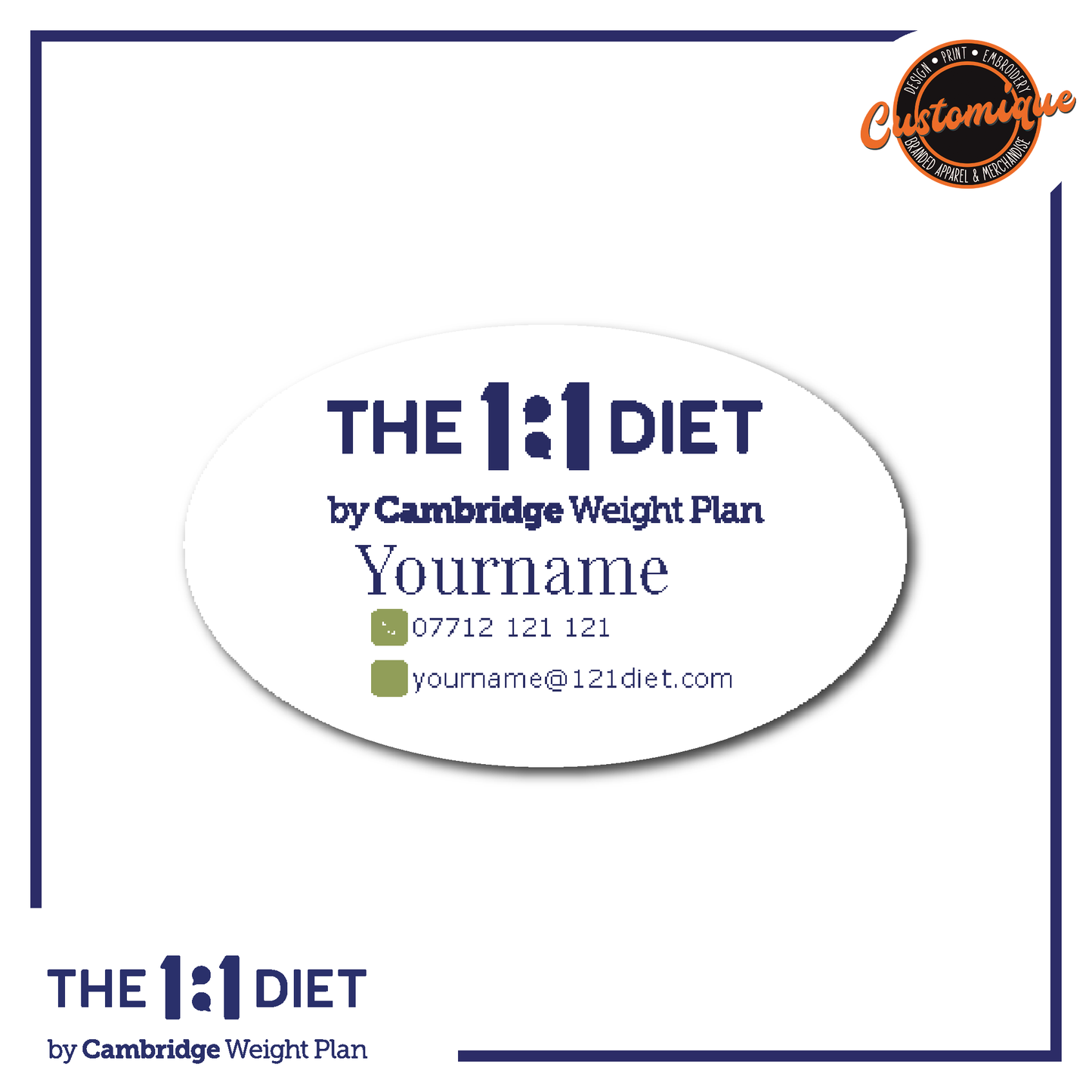 The 1:1 Diet - Vinyl Labels