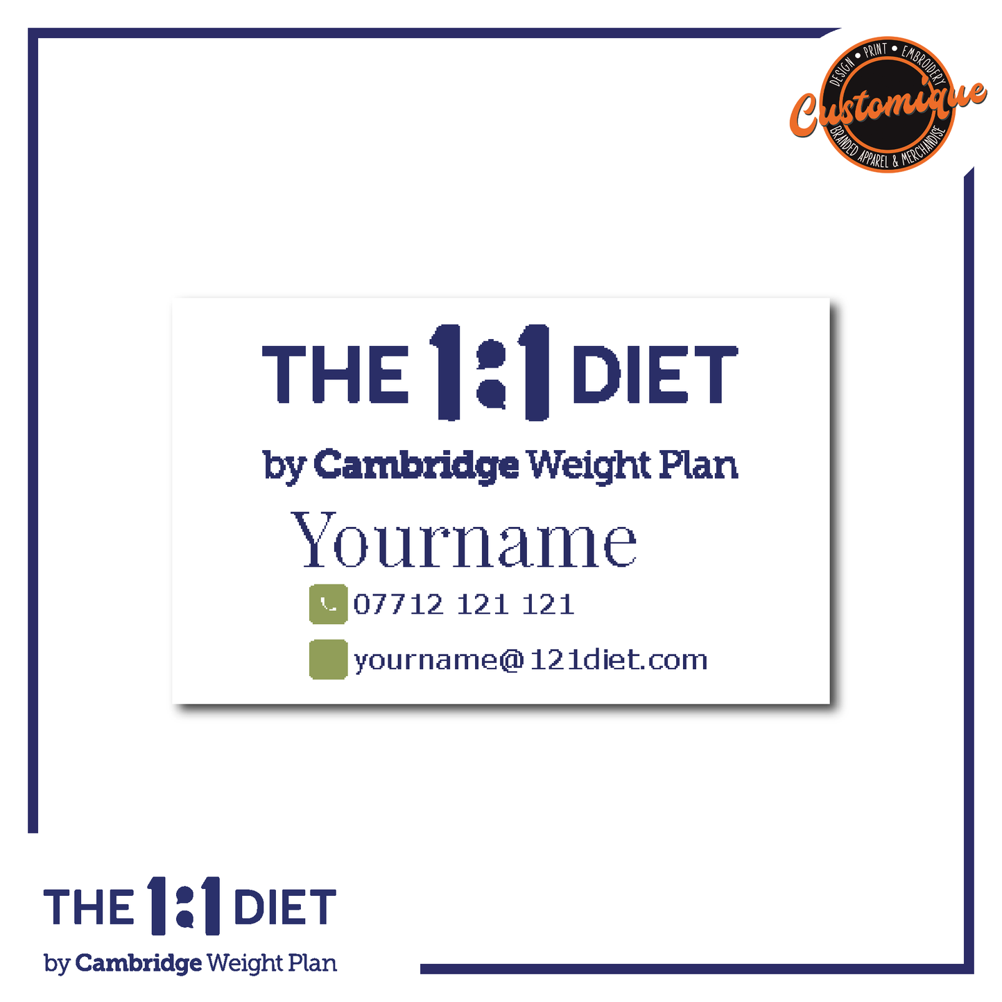 The 1:1 Diet - Vinyl Labels