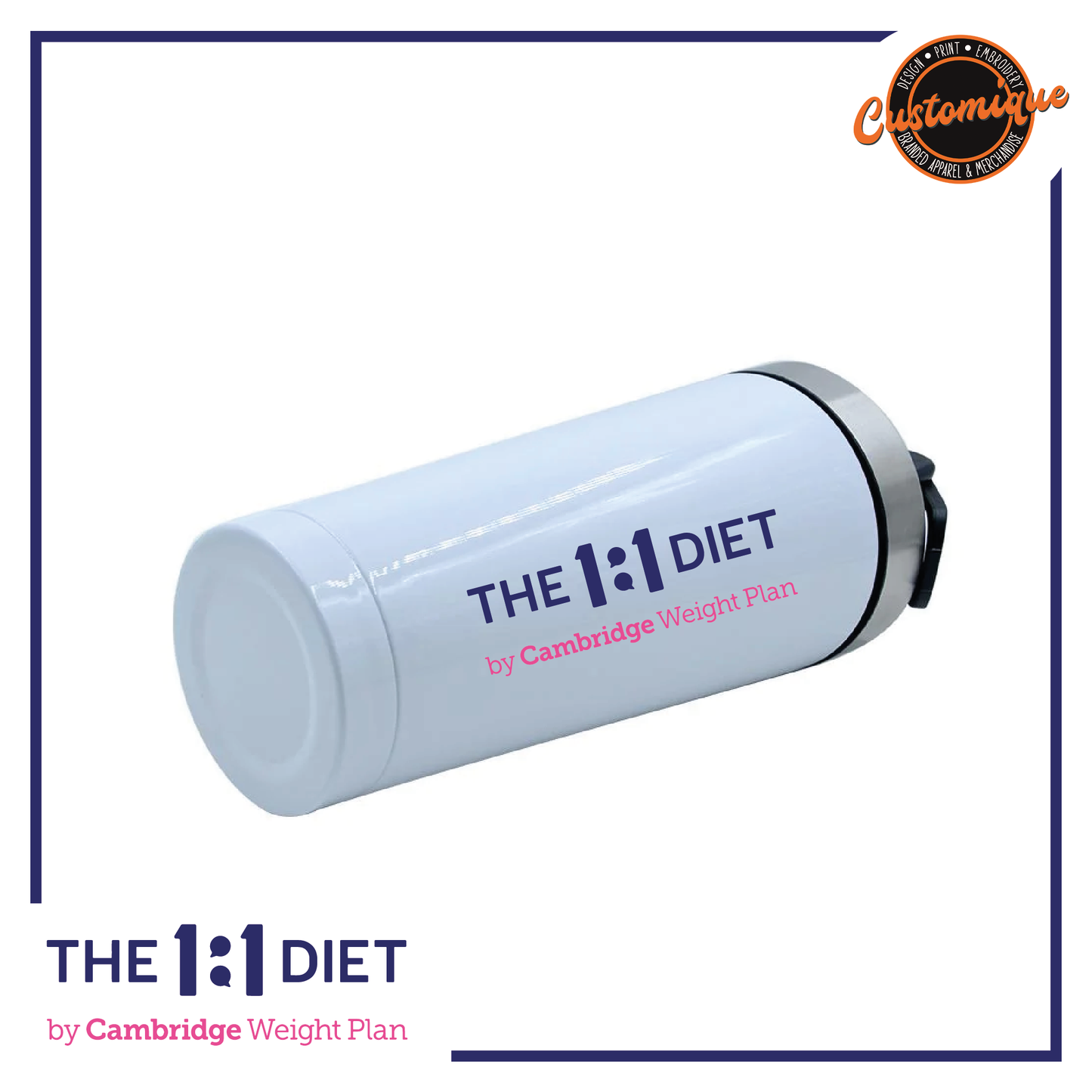 The 1:1 Diet - Aluminium Protein Shaker 500ml