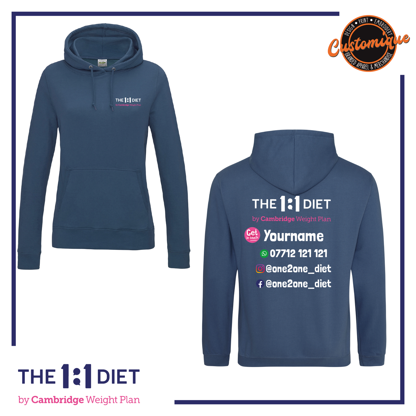 The 1:1 Diet - Girlie Hoodie