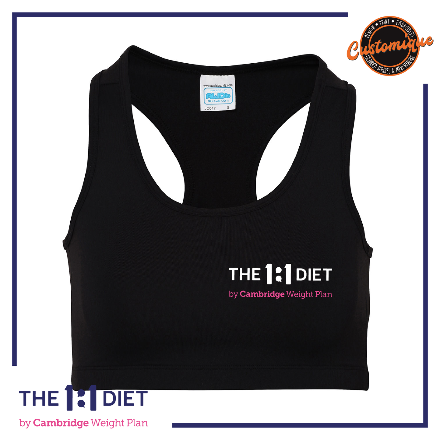 The 1:1 Diet - Ladies Cool Crop Top
