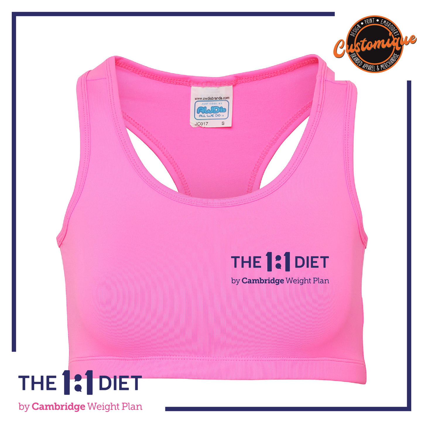 The 1:1 Diet - Ladies Cool Crop Top