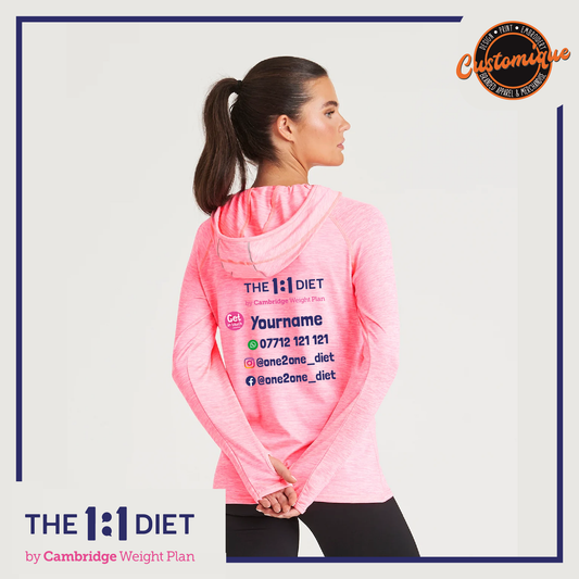 The 1:1 Diet - Ladies Cool Cowl Neck Top