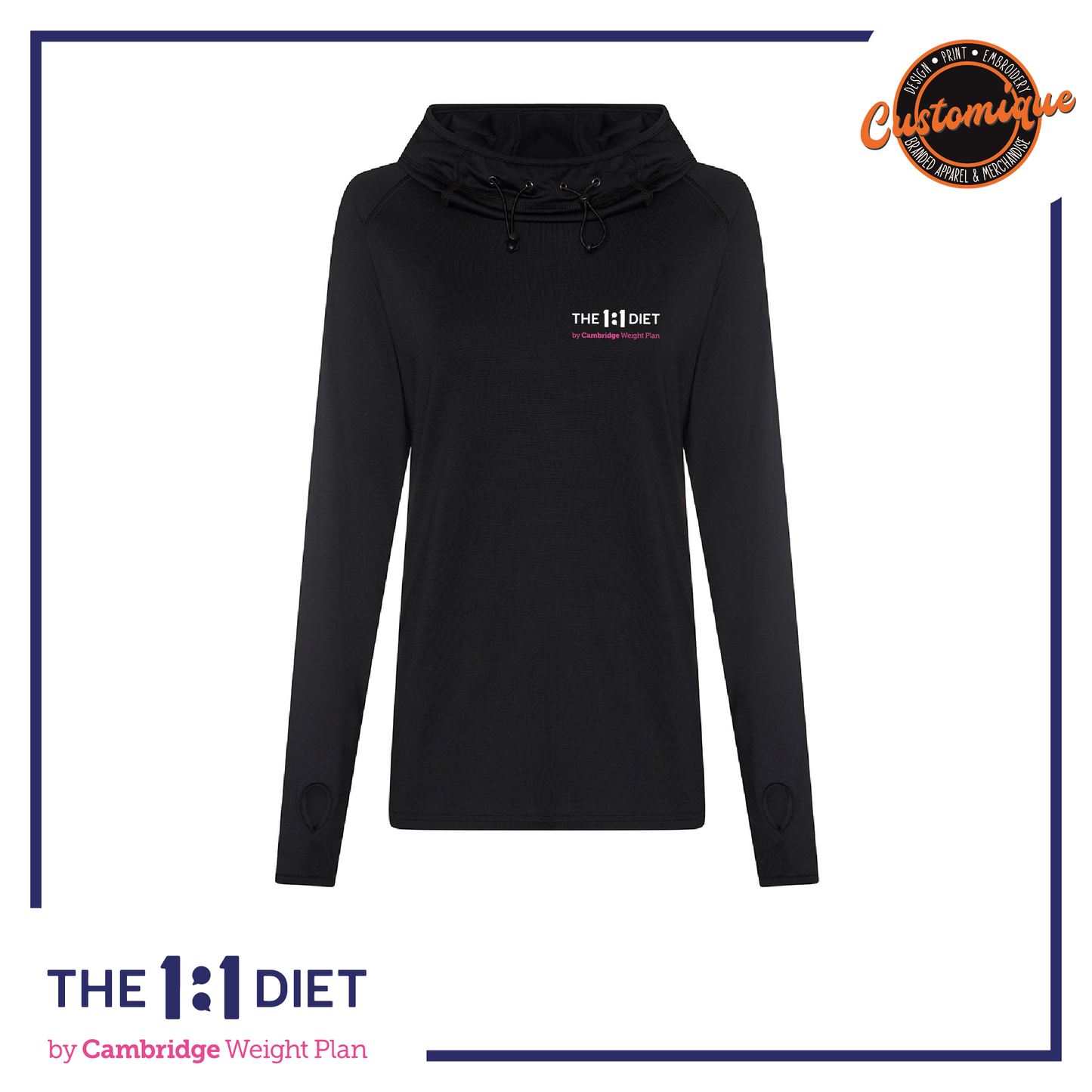 The 1:1 Diet - Ladies Cool Cowl Neck Top