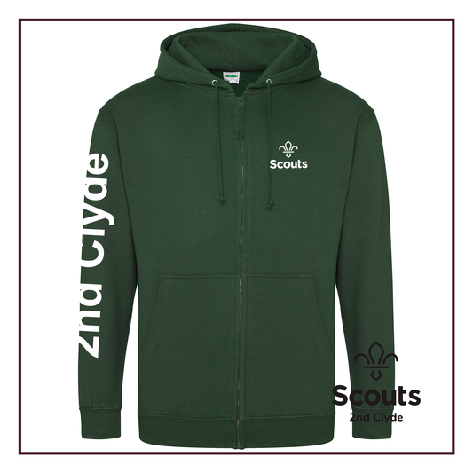 2nd Clyde Scouts - Zipped Hoodie (Adult)