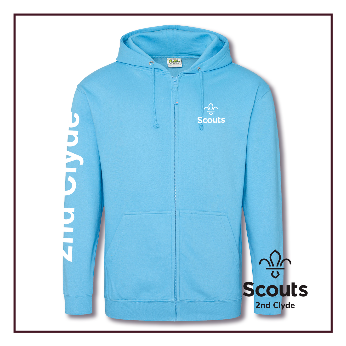 2nd Clyde Scouts - Zipped Hoodie (Adult)