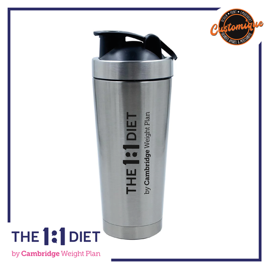 The 1:1 Diet - Aluminium Protein Shaker 500ml