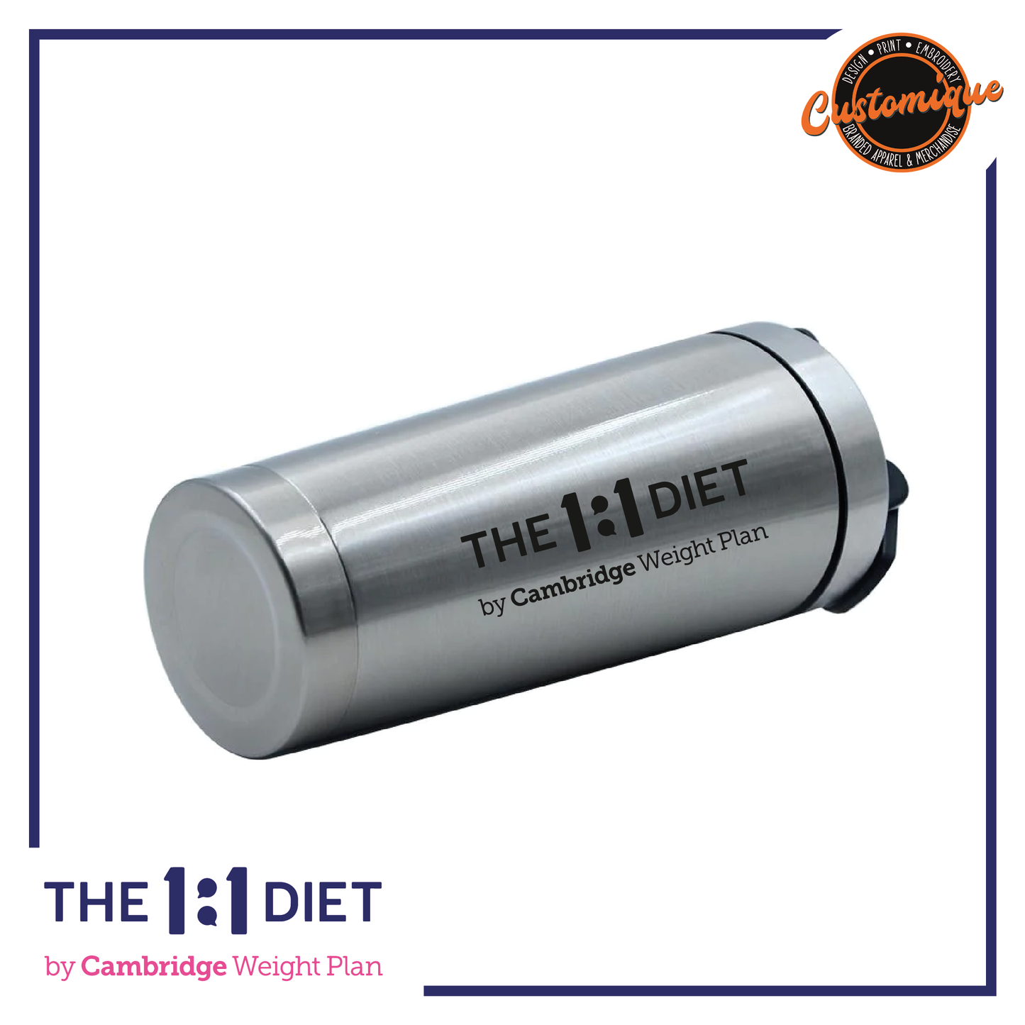The 1:1 Diet - Aluminium Protein Shaker 500ml