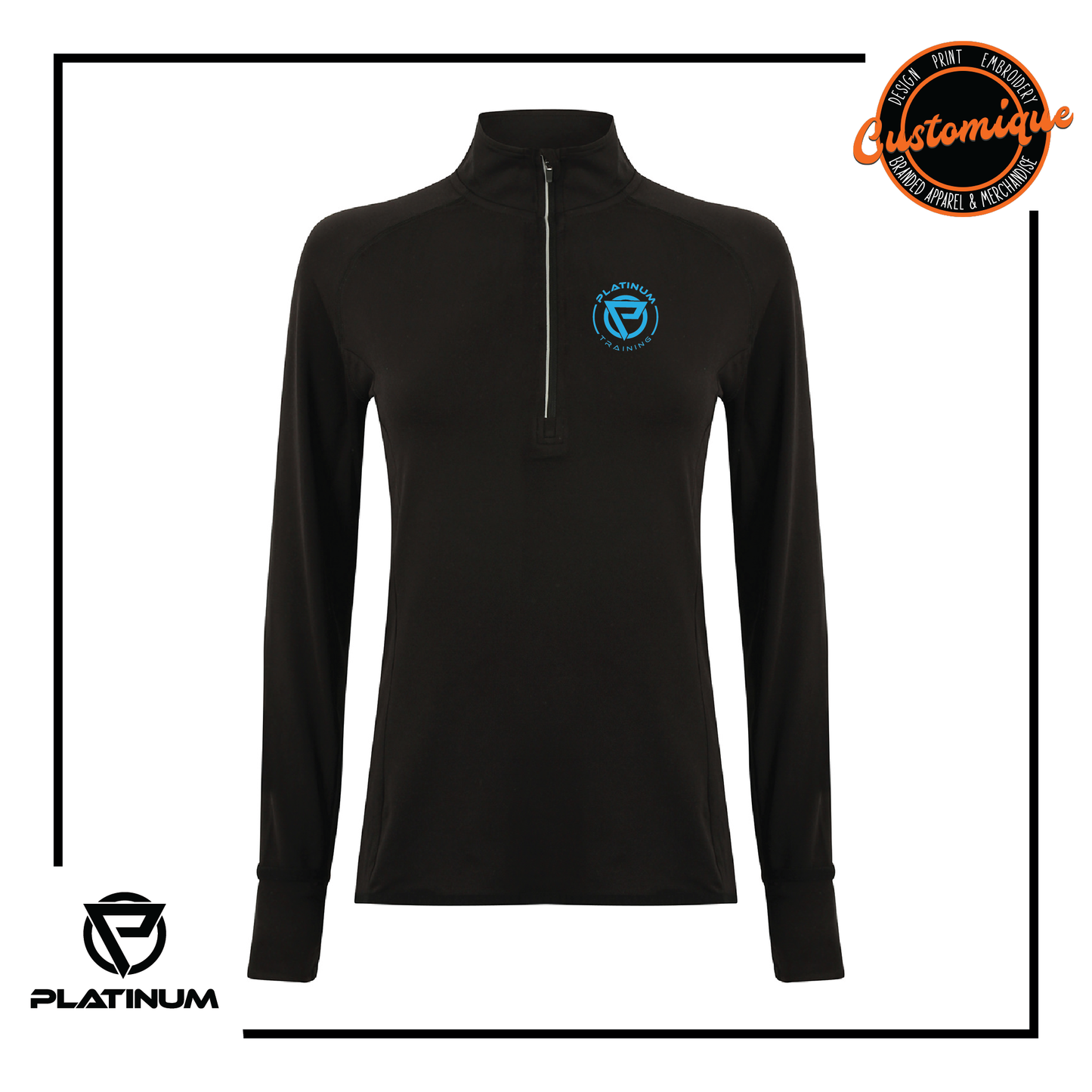 Platinum Training - Ladies 1/4 Zip Training Top