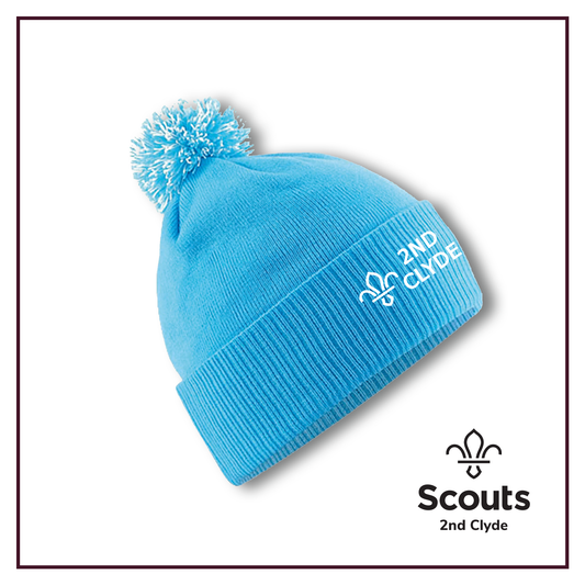 2nd Clyde Scouts - Embroidered Pom-Pom Beanie