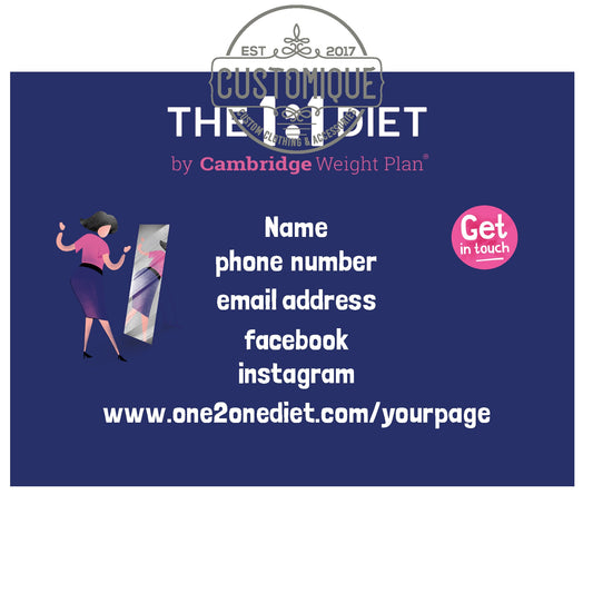 The 1:1 Diet - Car Sign Pack