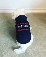 The 1:1 Diet - Navy Dog Hoodie