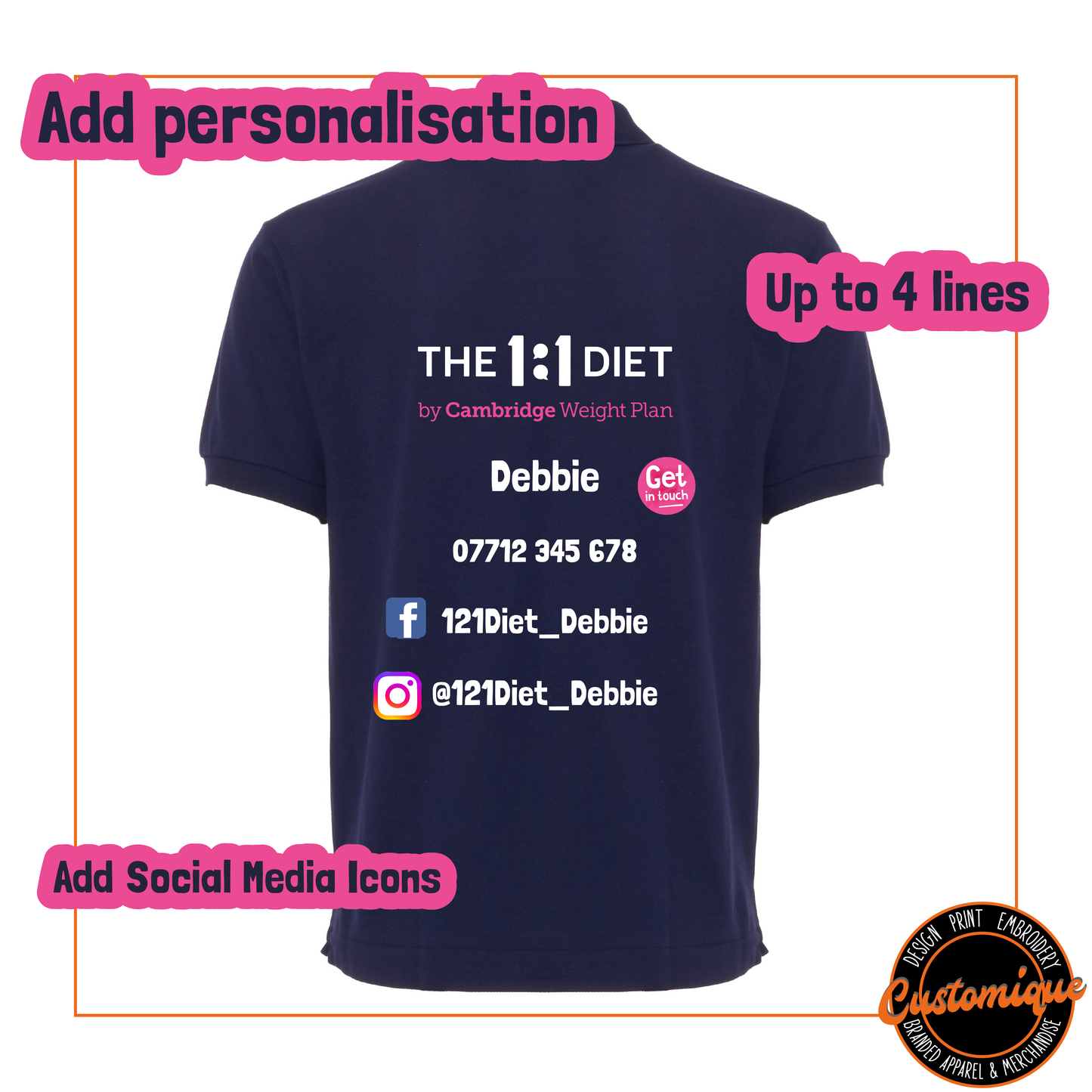 The 1:1 Diet - Men's Polo-Shirt