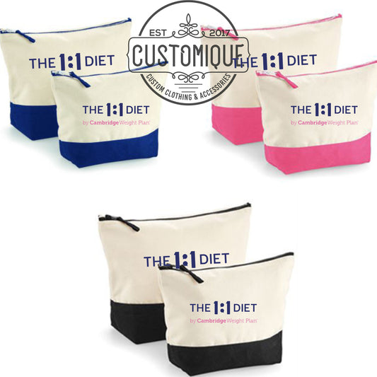 The 1:1 Diet - Canvas Accessory Bag