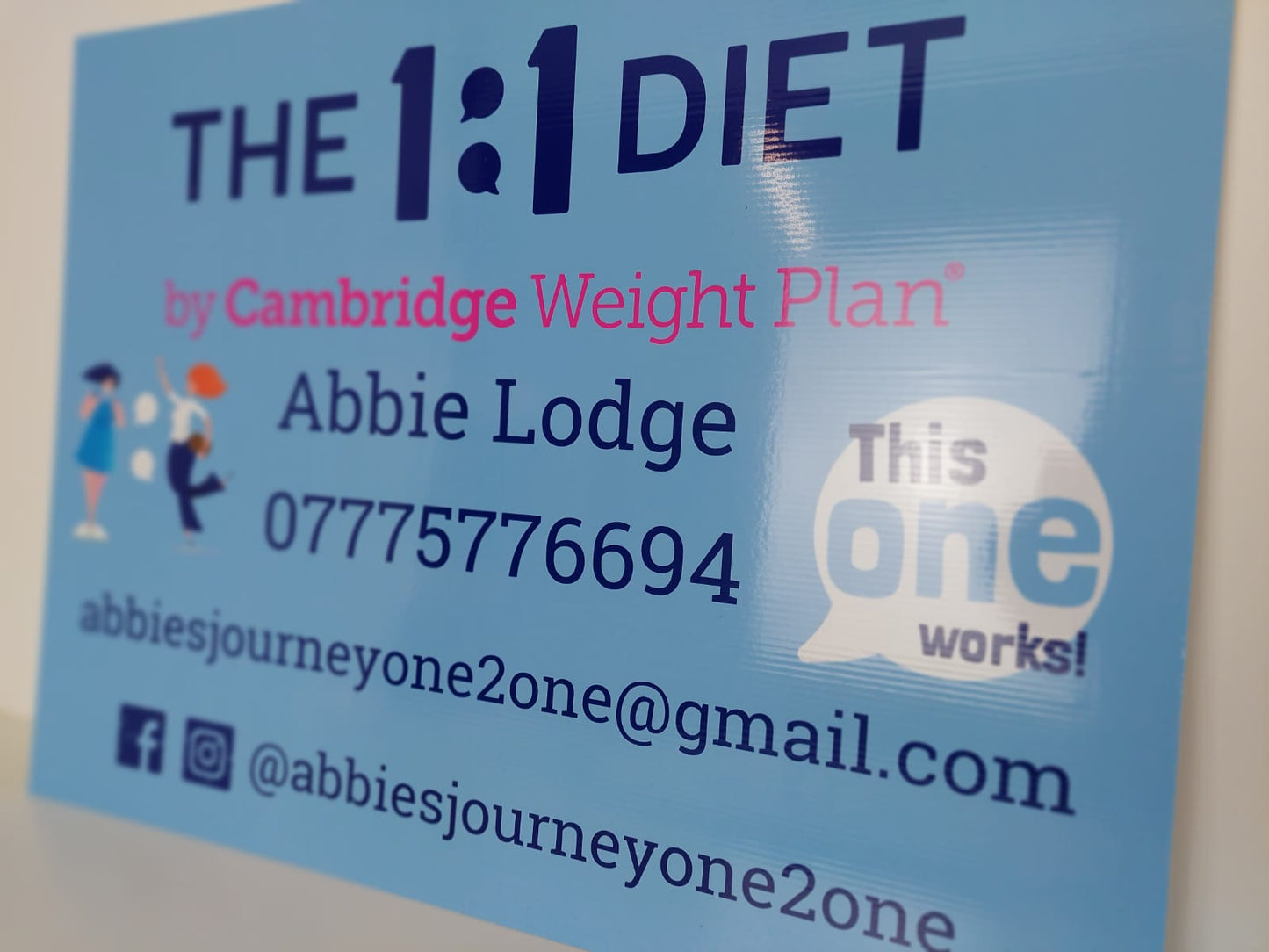 The 1:1 Diet - Car Sign Pack