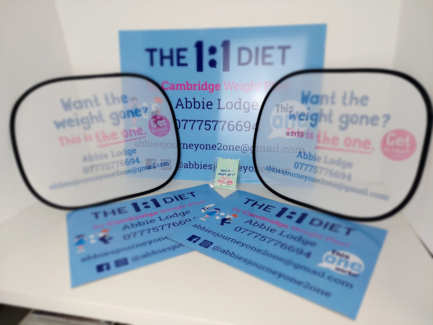 The 1:1 Diet - Car Sign Pack