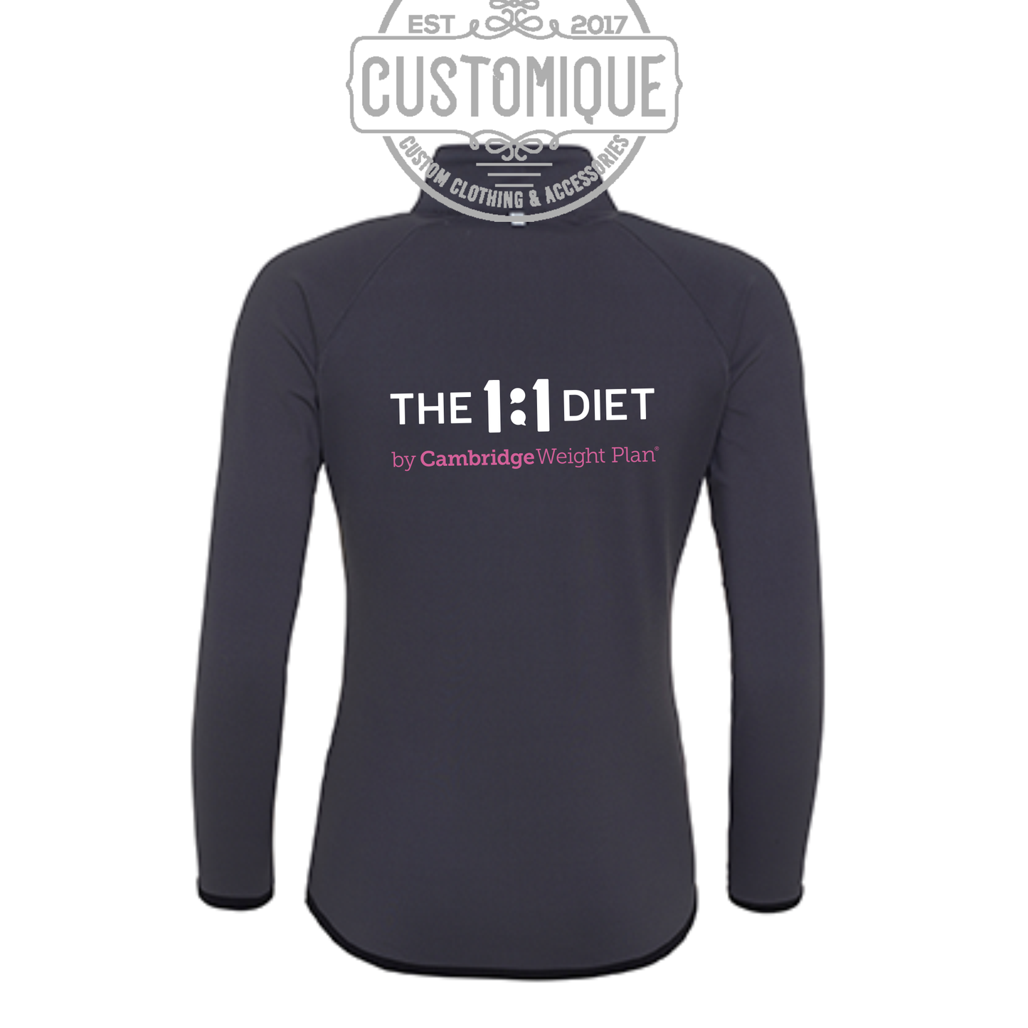 The 1:1 Diet - Girlie Cool 1/2 Zip Sweatshirt
