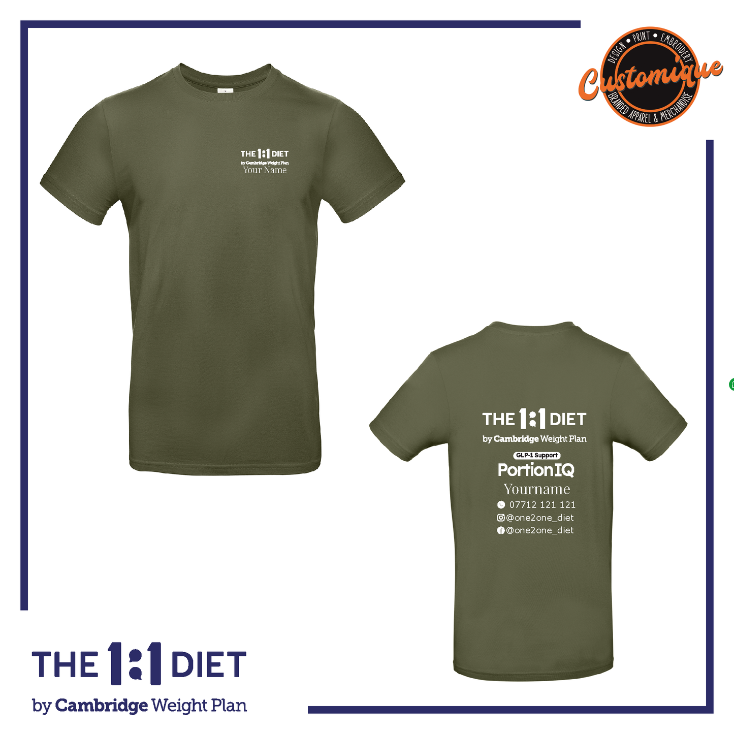 The 1:1 Diet Portion IQ - UNISEX Hoodie & Tee BUNDLE