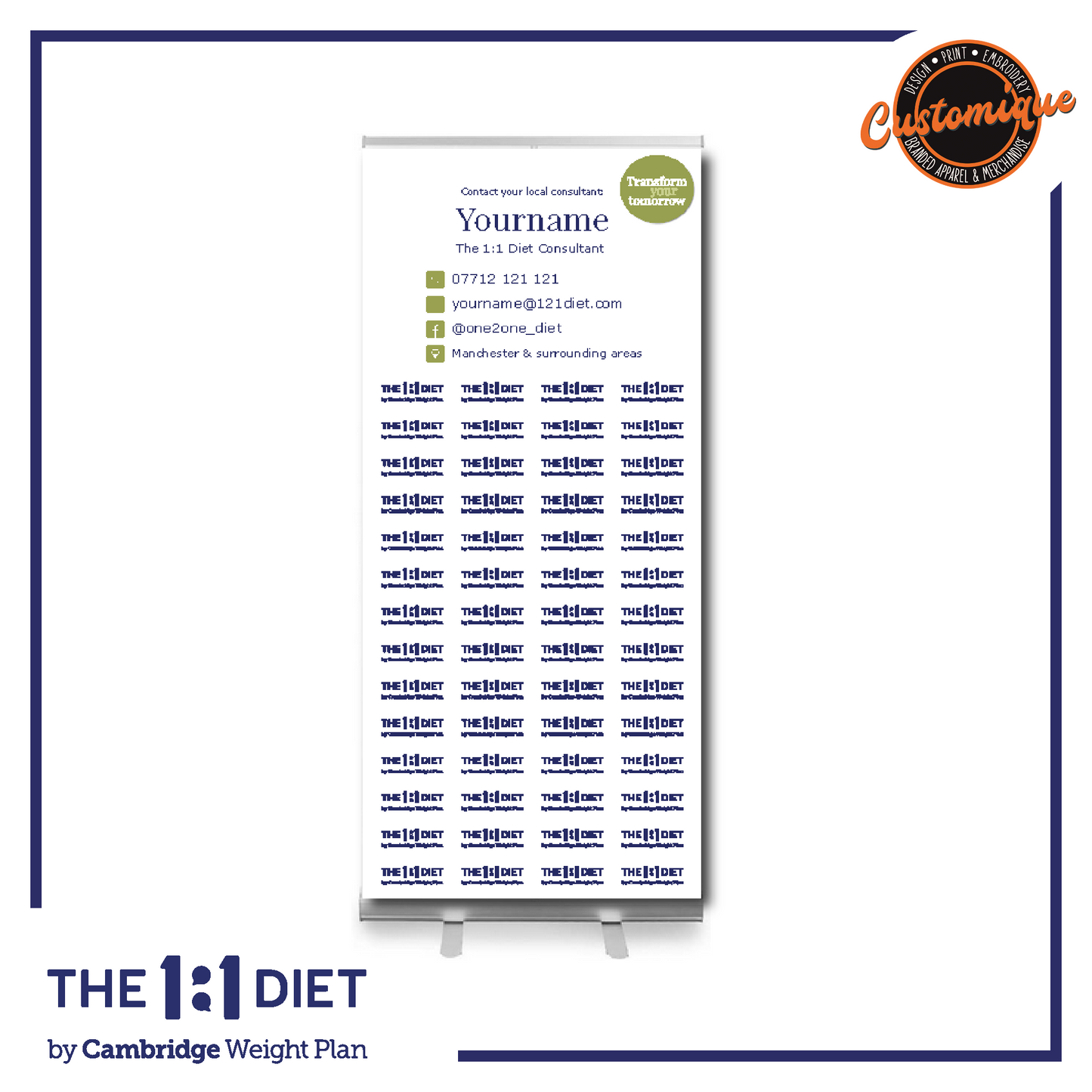 The 1:1 Diet - Roller Banner