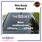 The 1:1 Diet - Car Windscreen Decals