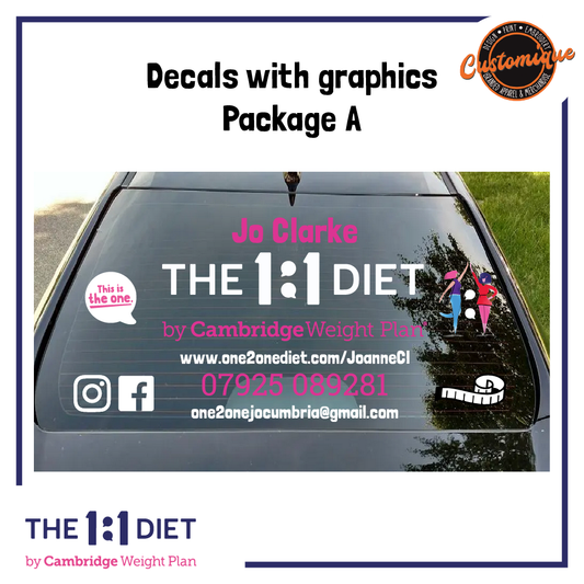 The 1:1 Diet - Car Windscreen Decals