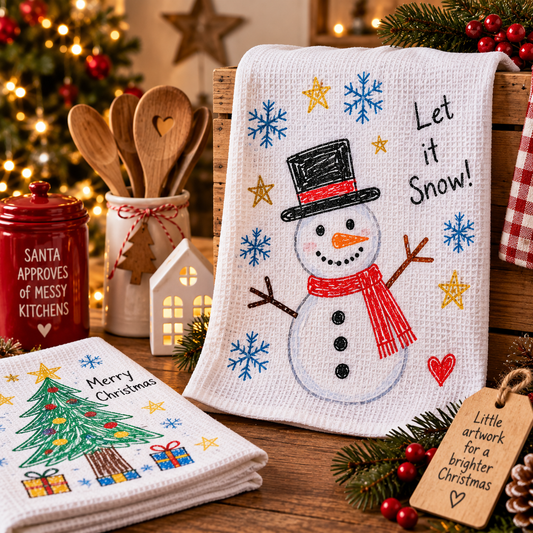 Personalised Christmas Tea Towel