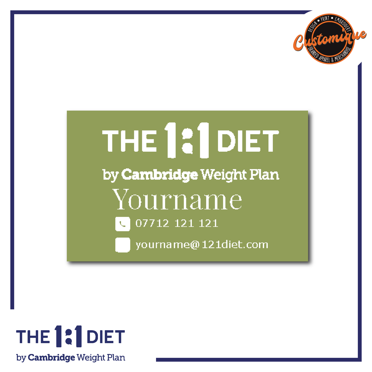 The 1:1 Diet - Vinyl Labels