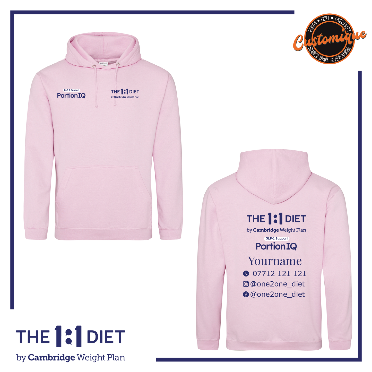 The 1:1 Diet Portion IQ - UNISEX Hoodie