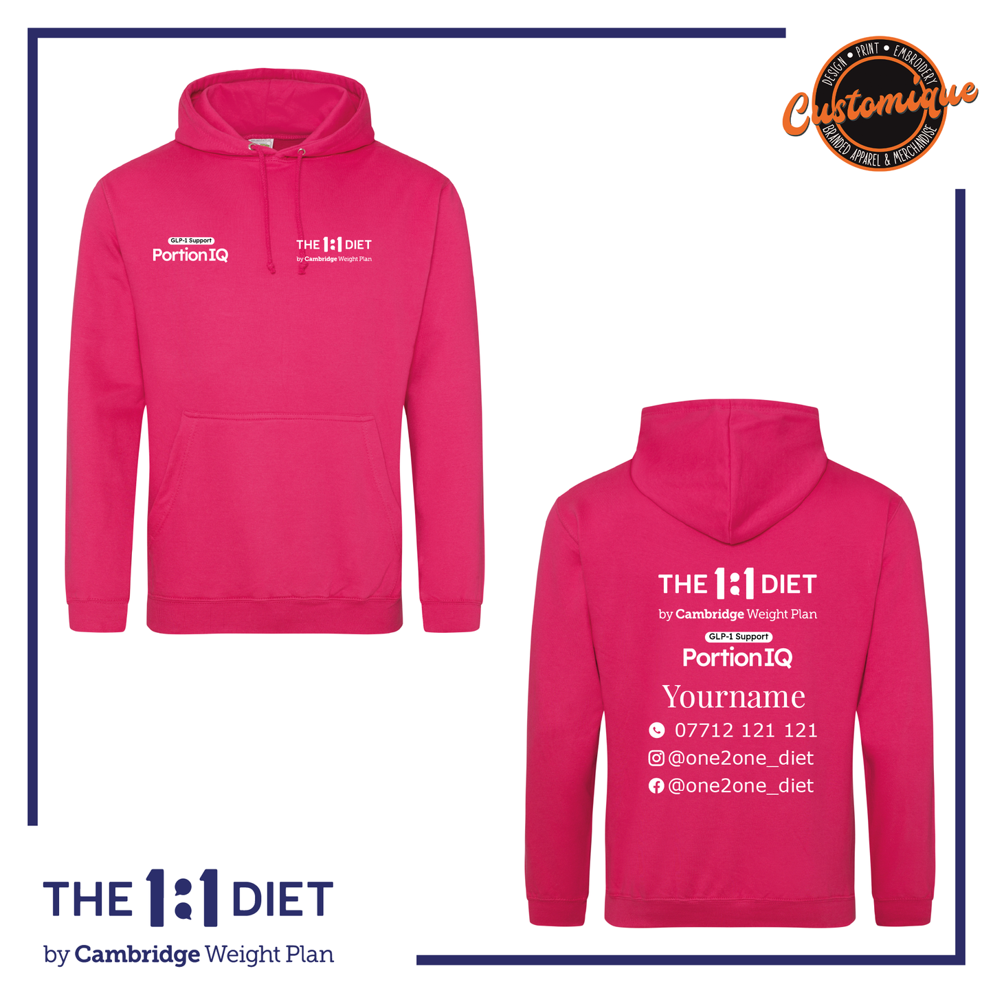 The 1:1 Diet Portion IQ - UNISEX Hoodie