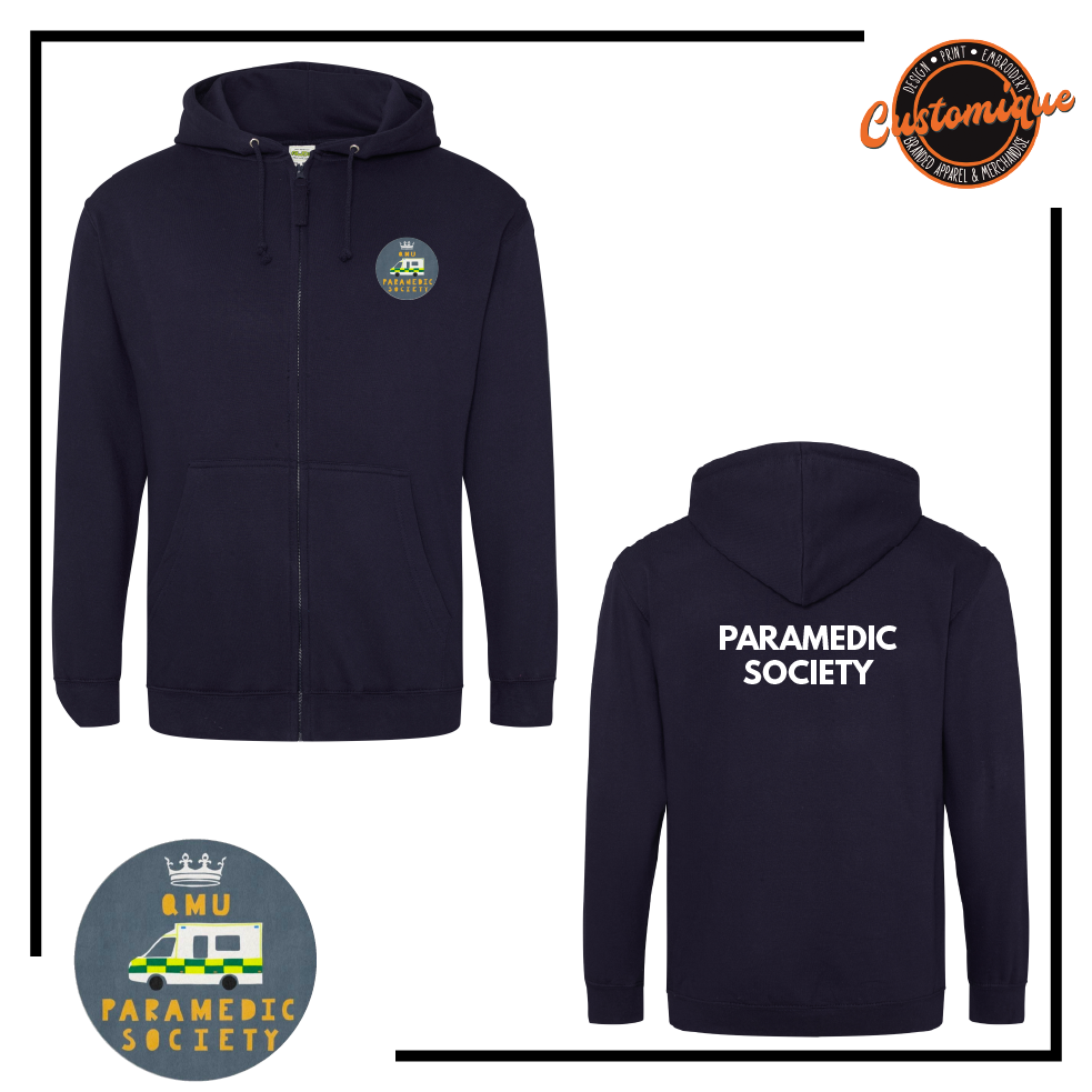 QMU Paramedic Society - Zipped Hoodie